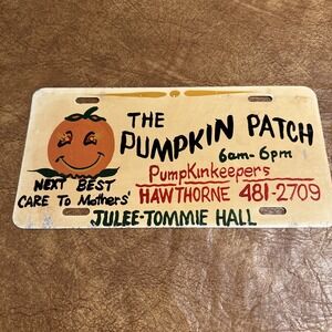 Vintage The pumpkin patch license plate